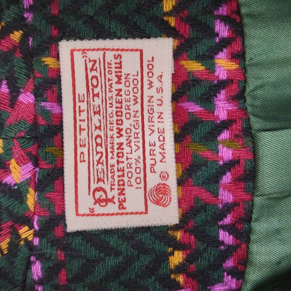 Pendleton Petite 100% Wool Fully Lined Single Button LS Plaid Blazer Jacket Sz 6 - Picture 3 of 12